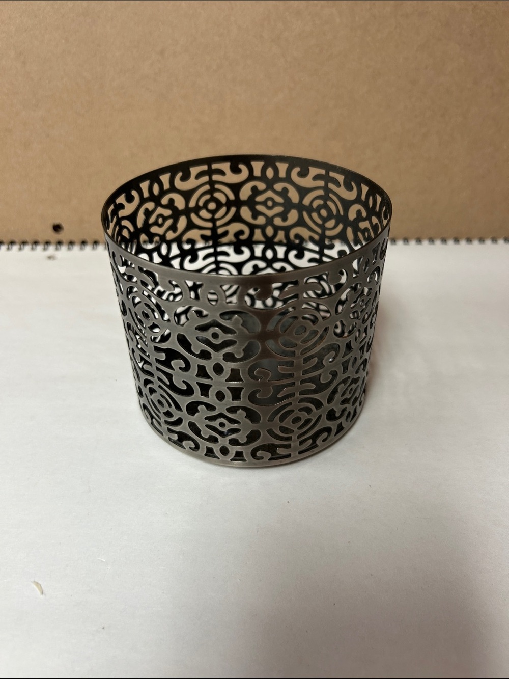 Bath & Body Works Black Filigree Candle Sleeve